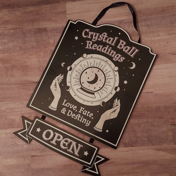 Fortune Teller Palm Reader Wall Door Sign Plaque Psychic Hamsa Halloween Decor - Picture 7 of 14